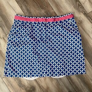 Tommy Hilfiger Golf Skort Women Sz 8‎ Blue/Pink Pockets